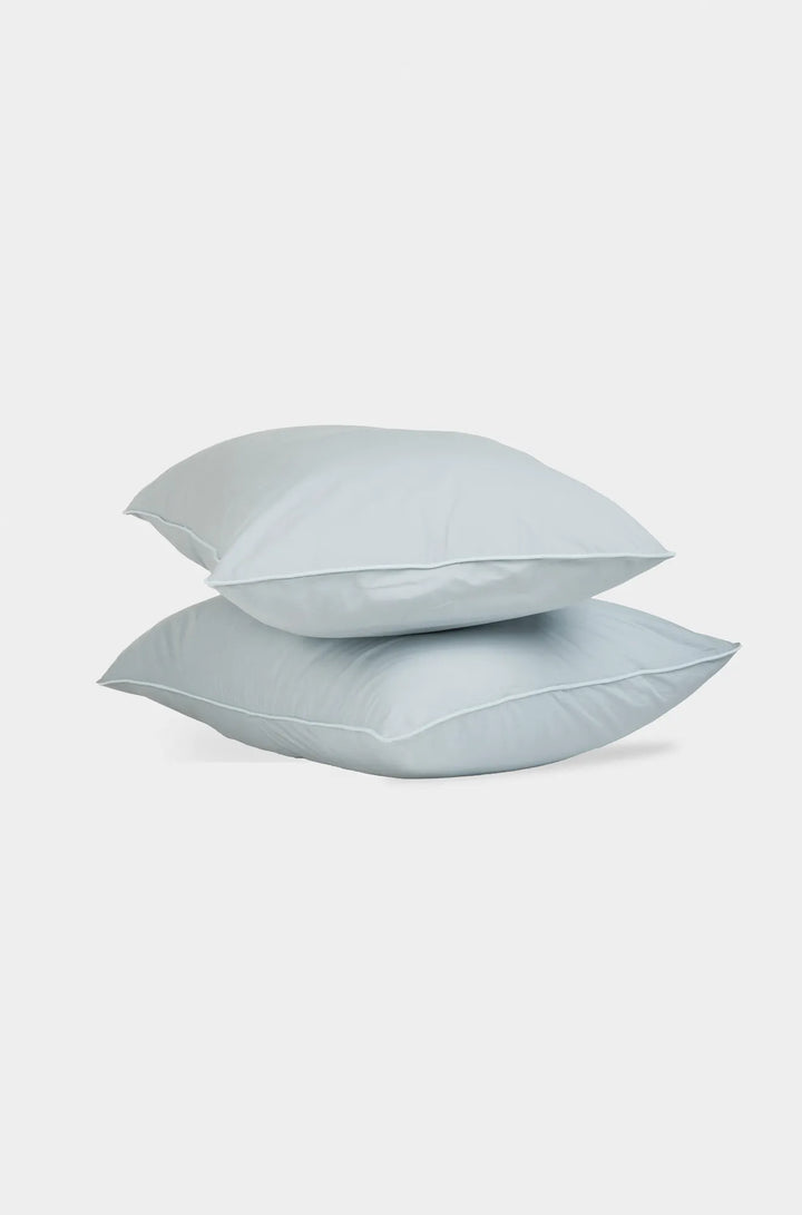 Classic Organic Percale Piped Oxford Pillowcase Set