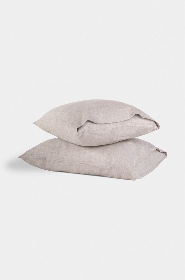 European Linen Chambray Pillowcase Set