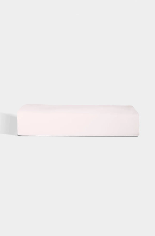 Luxury Organic Sateen Flat Sheet Soft Blush