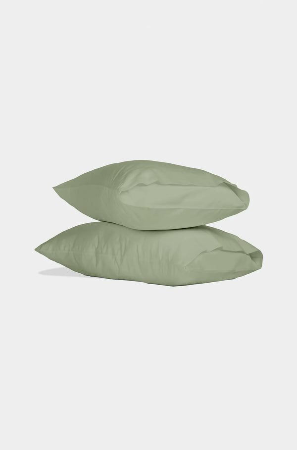 Luxury Organic Sateen Pillowcase Set Sage