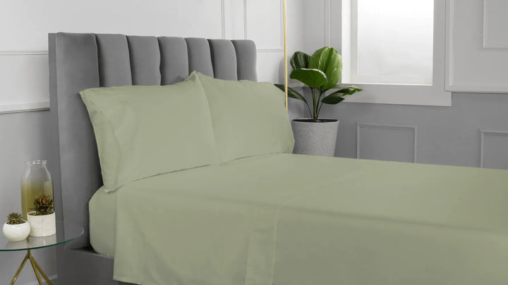 Luxury Organic Sateen Duvet Cover sage